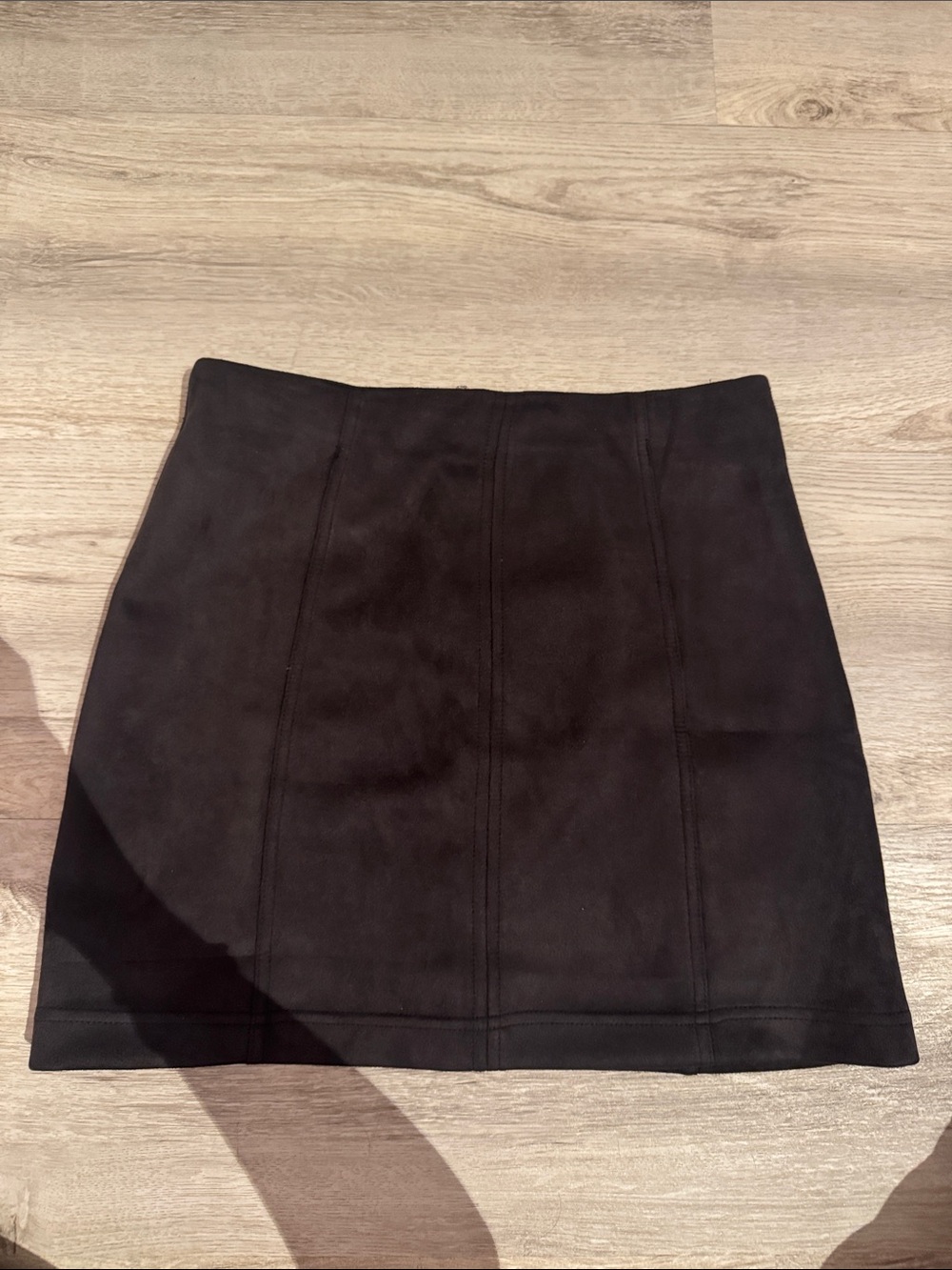 Dark Grey Suede Mini Skirt - Altarβd State